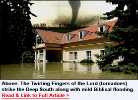 Tornadoes are the Twirling Fingers of Christ - Read this important sermon from Brother Harry Hardwick