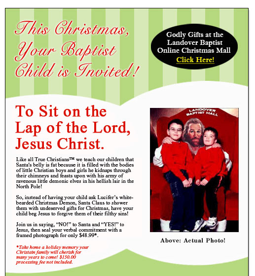 This Christmas Your Baptist Child is Invited