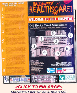 Click Here to Enlarge an Actual Map of Hell Hospital 