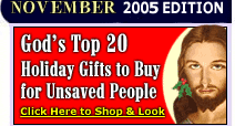 God's Top 20 Holiday Gift Ideas!