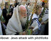 Jewish Menorah Pitchforks