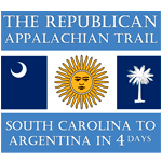 South Carolina Governor walked the Appalachian Trail To Argentina in 4-Days! Republican Miracle From Mark Sanford Jesus! Now on T-Shirts and Stickers!