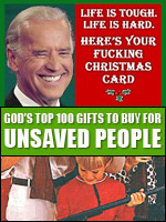 Click for Hilarious Christmas Cards - Joe Biden's "Life is Tough, Life is Hard - Humbug!" Holiday Card!