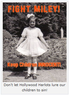Don't let Miley Cyrus lure your children to sin!