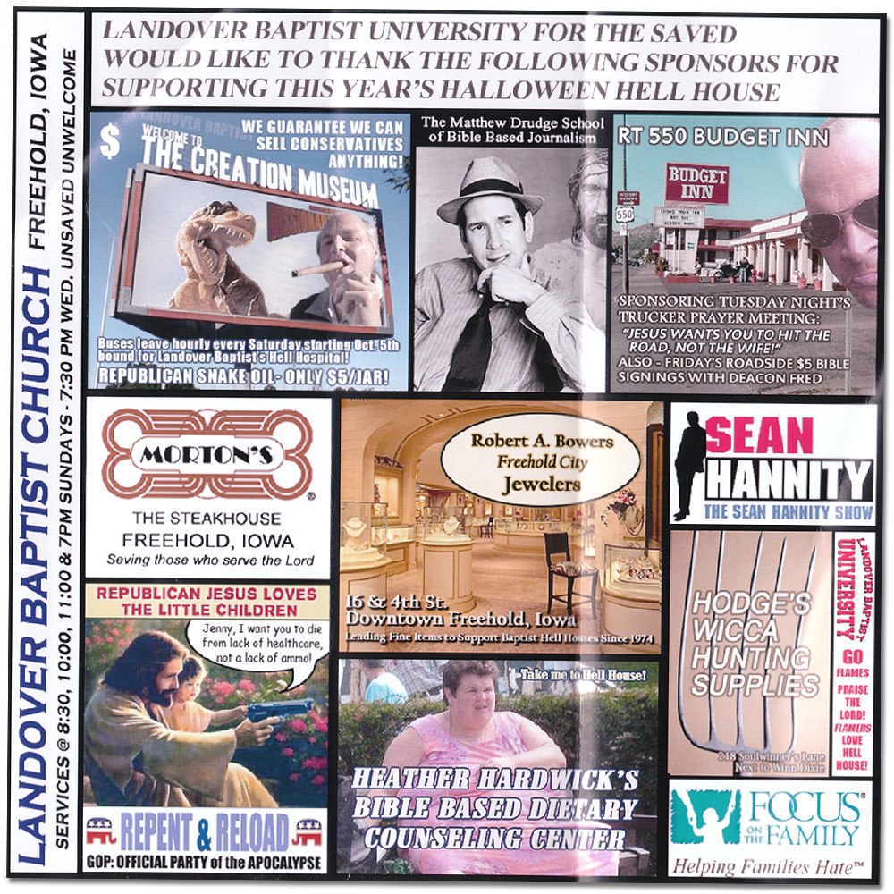 Support those who support Fundamentalist Bible Based Ministries like Hell House!