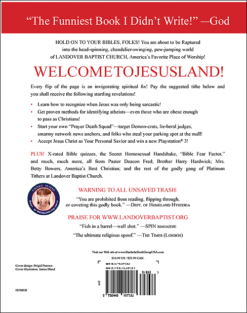 Welcome to Jesusland Back Cover